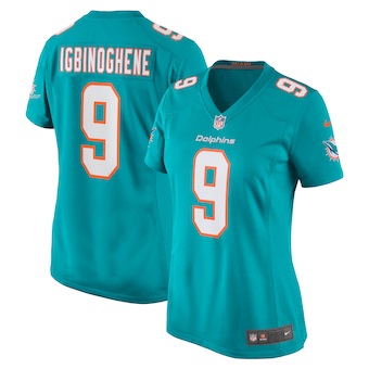 womens nike noah igbinoghene aqua miami dolphins game player